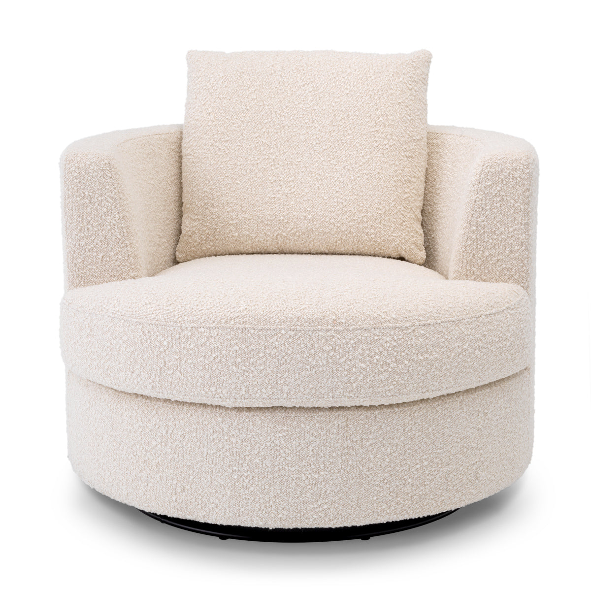 Eichholtz Living Swivel Chair Felix Boucle Cream House of Isabella UK
