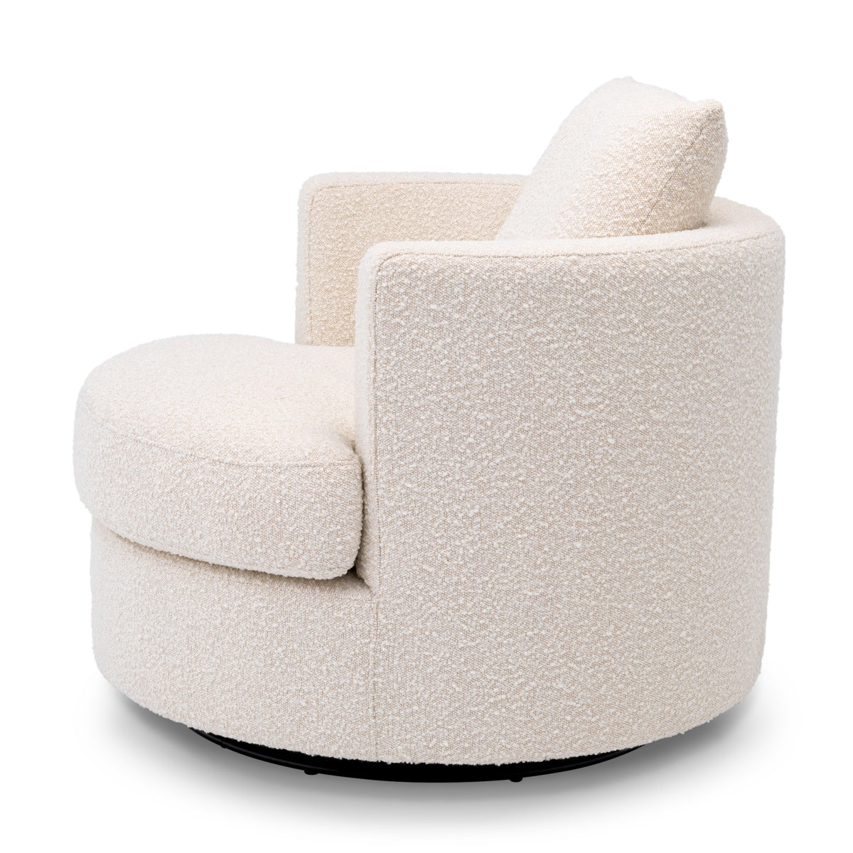 Eichholtz Living Swivel Chair Felix Boucle Cream House of Isabella UK