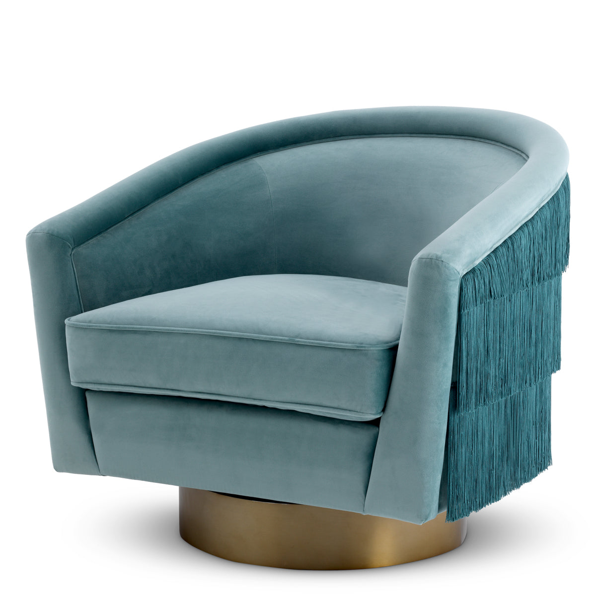 Eichholtz Living Swivel Chair Le Vante Blue House of Isabella UK