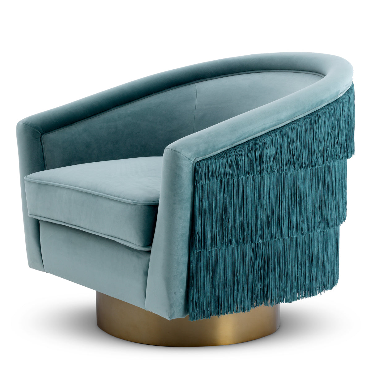 Eichholtz Living Swivel Chair Le Vante Blue House of Isabella UK