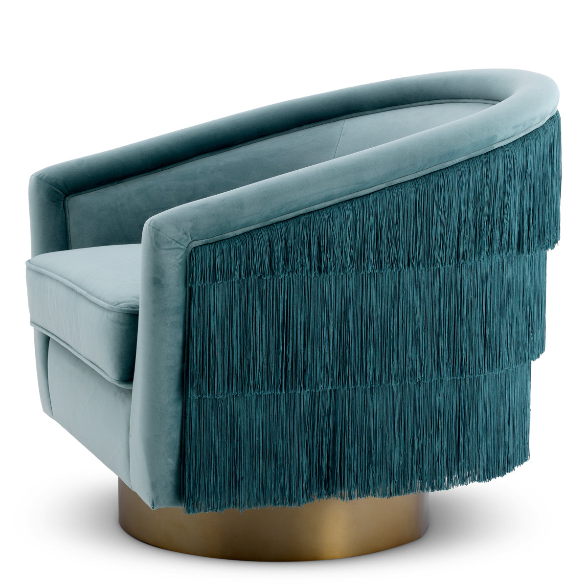 Eichholtz Living Swivel Chair Le Vante Blue House of Isabella UK