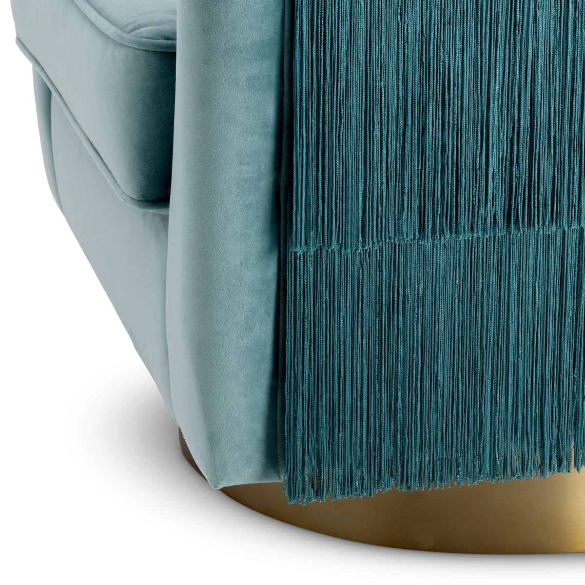 Eichholtz Living Swivel Chair Le Vante Blue House of Isabella UK