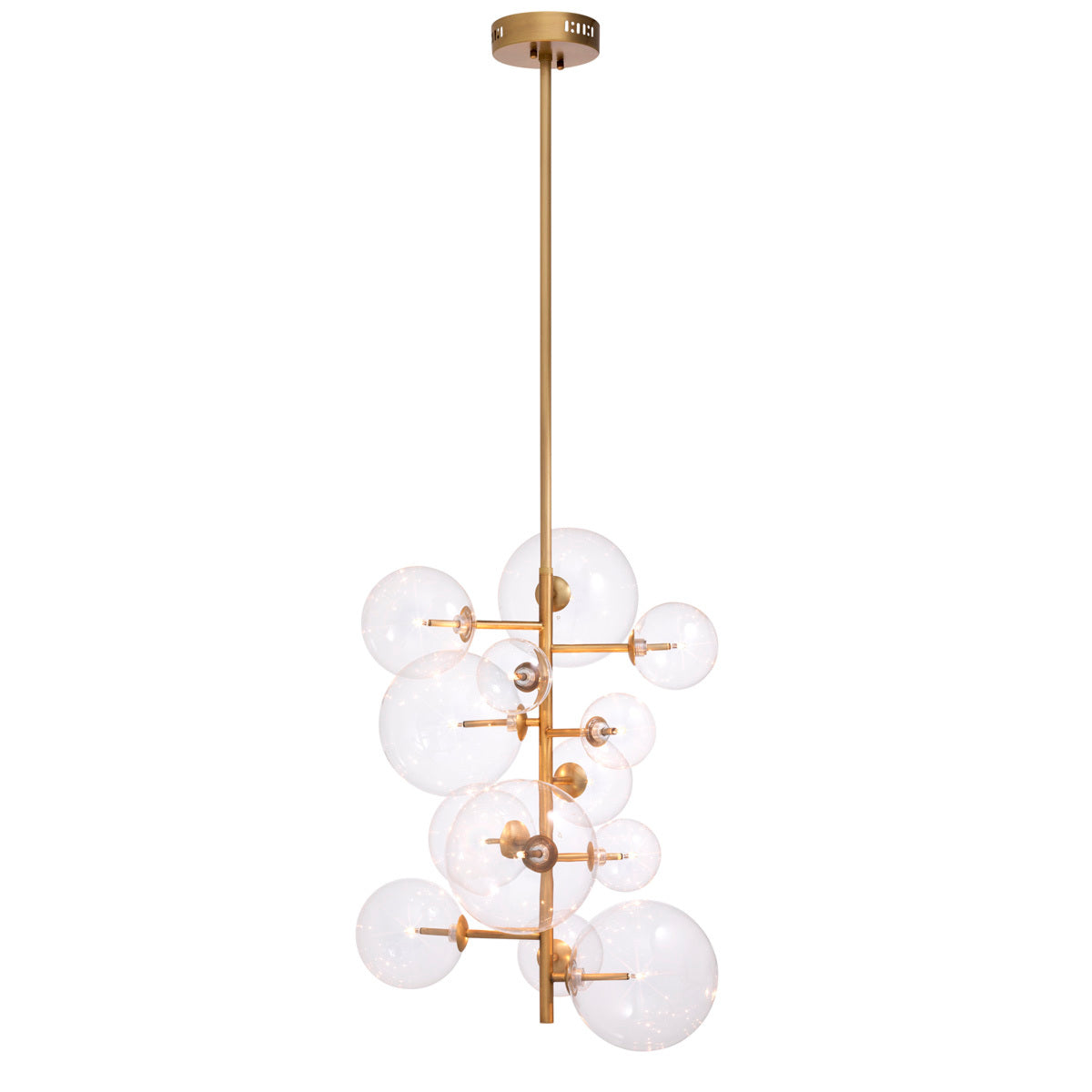 Eichholtz Lighting Chandelier Ezra Antique Brass House of Isabella UK