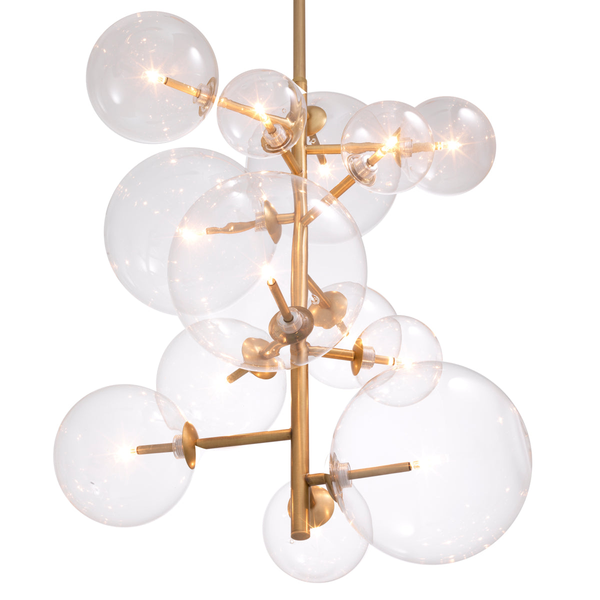 Eichholtz Lighting Chandelier Ezra Antique Brass House of Isabella UK