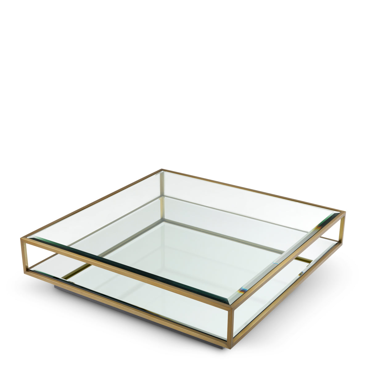 Eichholtz Living Coffee Table Tortona L Brushed Brass House of Isabella UK