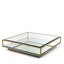 Eichholtz Living Coffee Table Tortona L Brushed Brass House of Isabella UK
