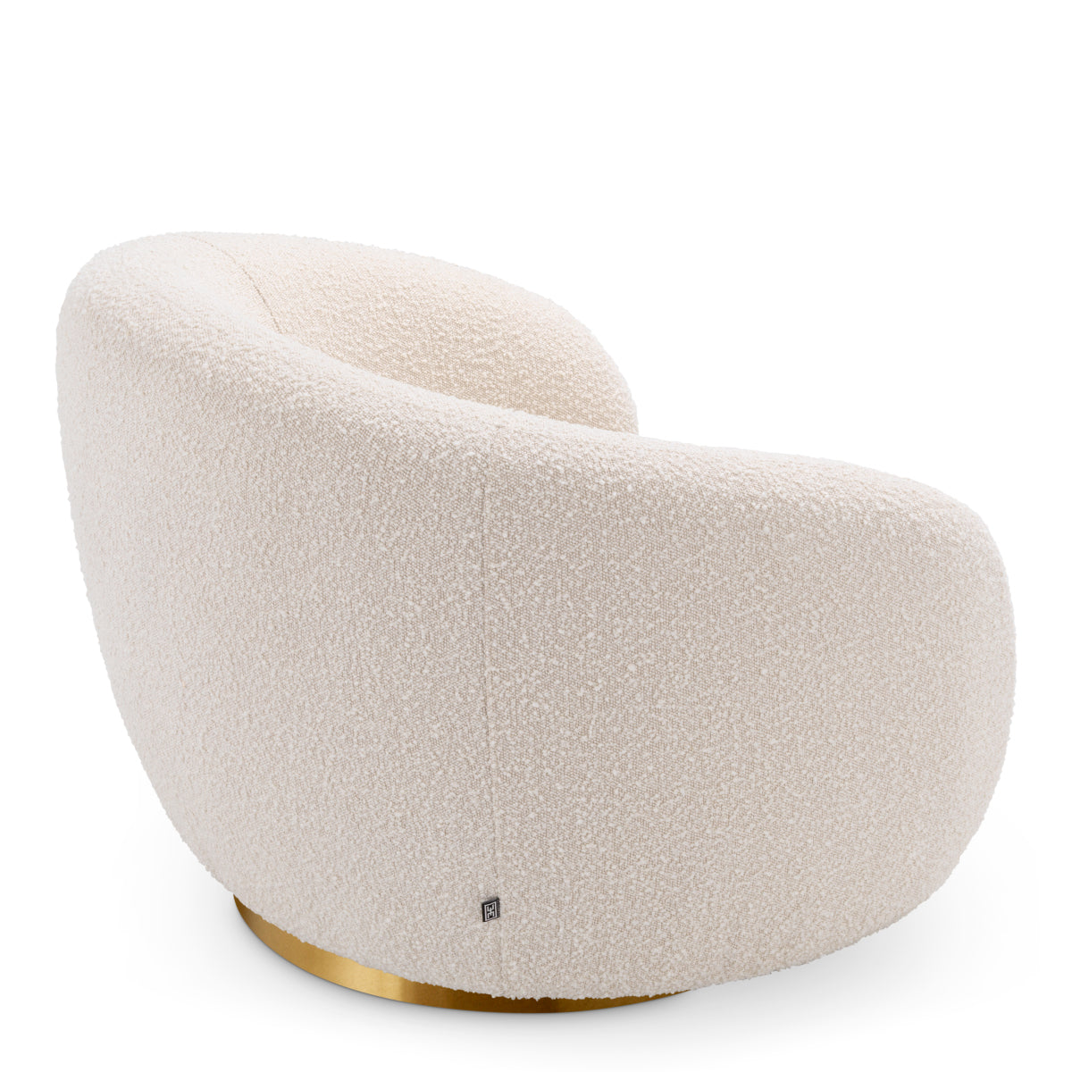 Eichholtz Living Swivel Chair Brice Bouclé Cream House of Isabella UK