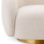 Eichholtz Living Swivel Chair Brice Bouclé Cream House of Isabella UK