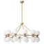 Eichholtz Lighting Chandelier Hutchinson Antique Brass House of Isabella UK