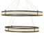 Eichholtz Lighting Chandelier Damien Double Bronze & Frosted Glass House of Isabella UK