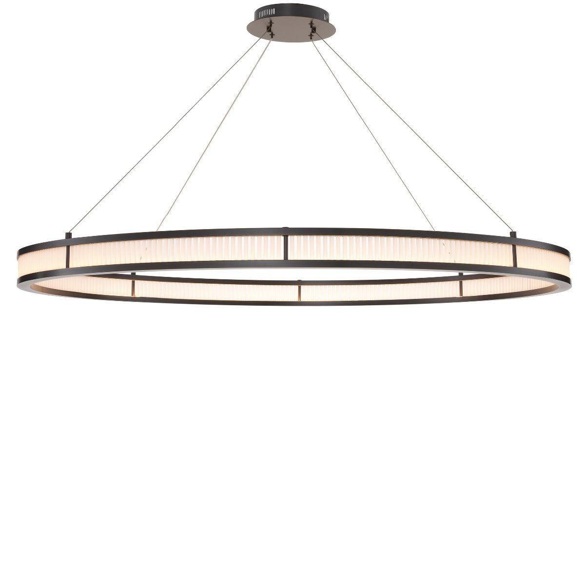 Eichholtz Lighting Chandelier Damien XL Bronze & Frosted Glass House of Isabella UK