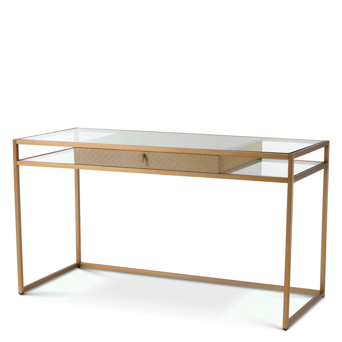 Eichholtz Living Desk Napa Valley Woven washed oak veneer House of Isabella UK