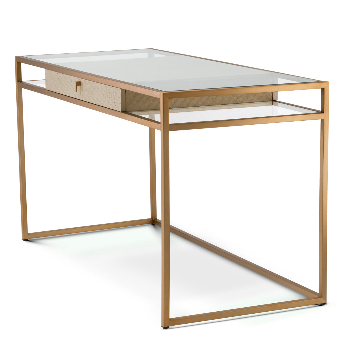 Eichholtz Living Desk Napa Valley Woven washed oak veneer House of Isabella UK
