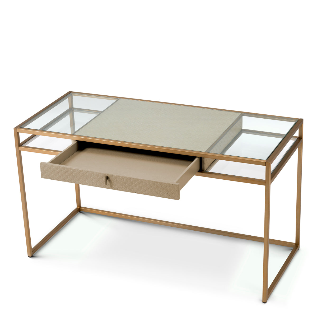Eichholtz Living Desk Napa Valley Woven washed oak veneer House of Isabella UK