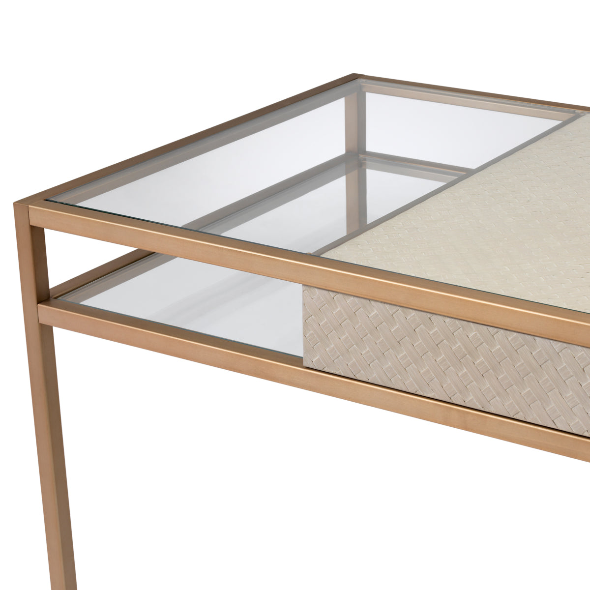 Eichholtz Living Desk Napa Valley Woven washed oak veneer House of Isabella UK