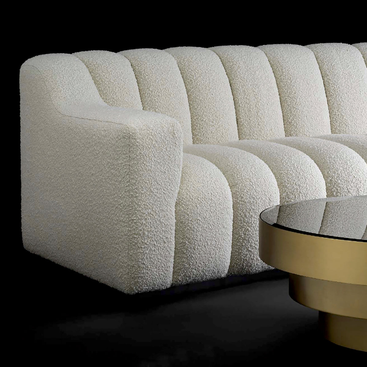 Eichholtz Living Sofa Kelly S Bouclé cream House of Isabella UK