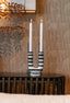 Candle holder River black/white