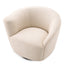 Eichholtz Living Swivel Chair Colin left Pausa natural | black swivel base House of Isabella UK