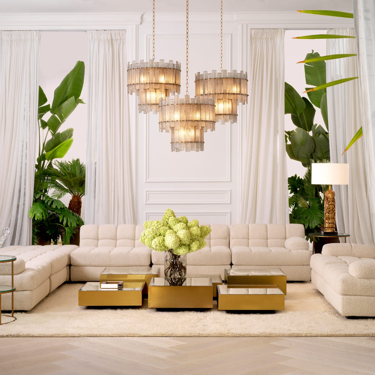 Eichholtz Lighting Chandelier Caprera House of Isabella UK