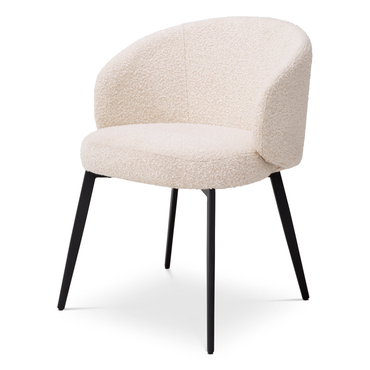 Eichholtz Dining Dining Chair Lloyd with arm set of 2 Bouclé cream House of Isabella UK