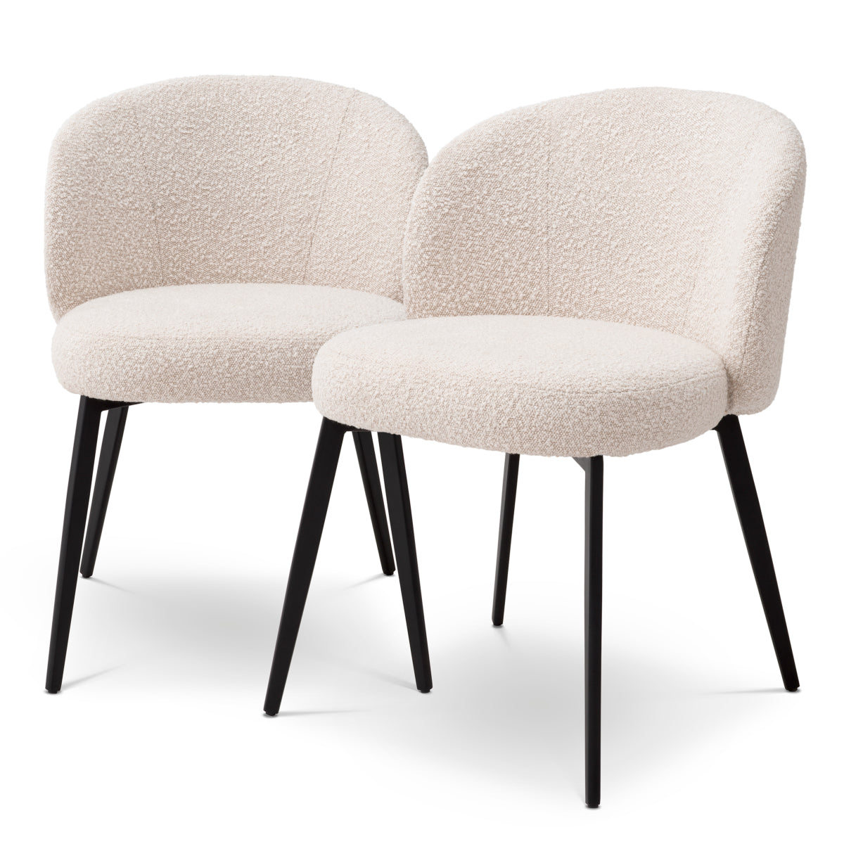 Eichholtz Dining Dining Chair Lloyd set of 2 Bouclé cream House of Isabella UK