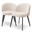 Eichholtz Dining Dining Chair Lloyd set of 2 Bouclé cream House of Isabella UK