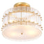 Eichholtz Lighting Ceiling Lamp Ruby round Antique brass finish House of Isabella UK