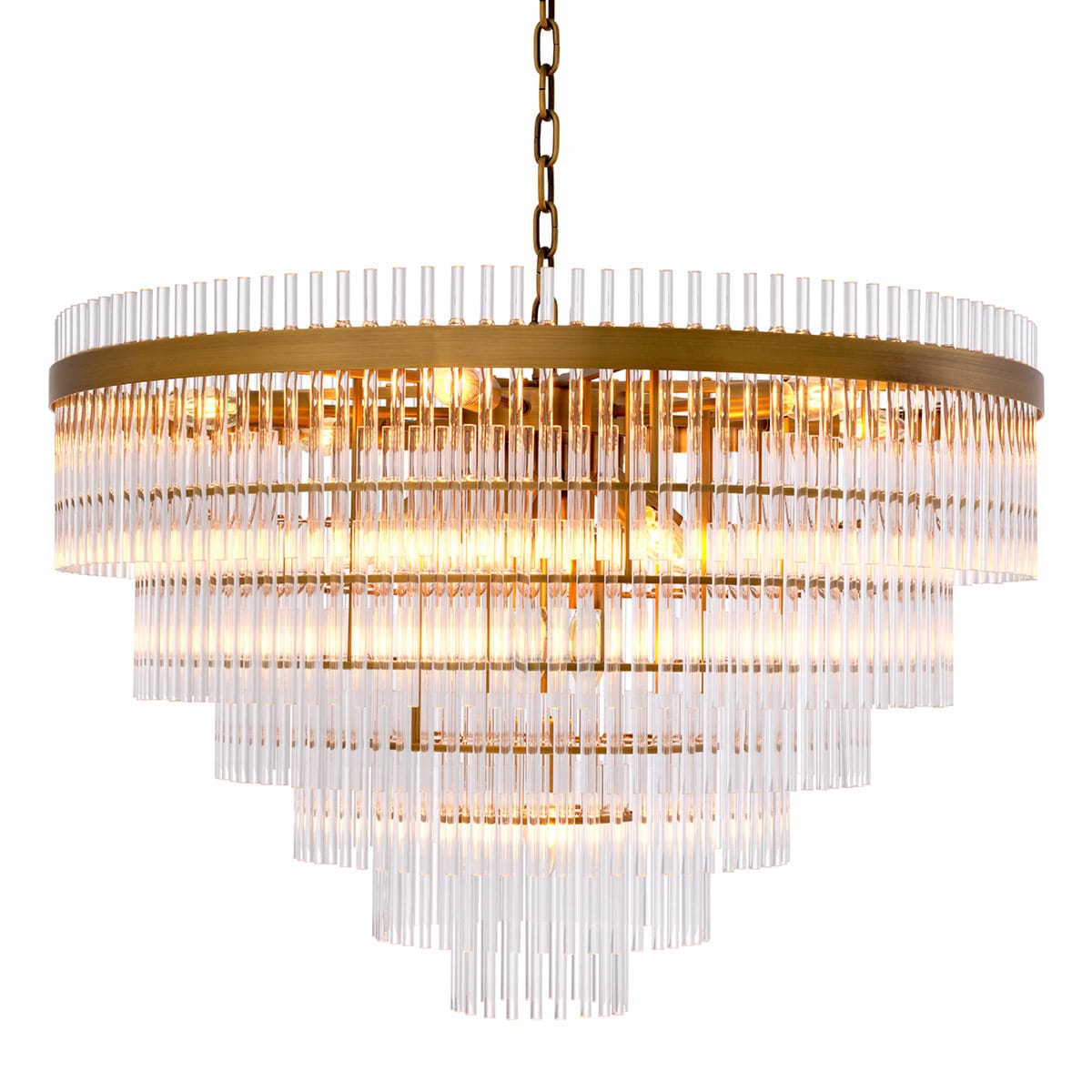Eichholtz Lighting Chandelier East Single - Antique Brass House of Isabella UK