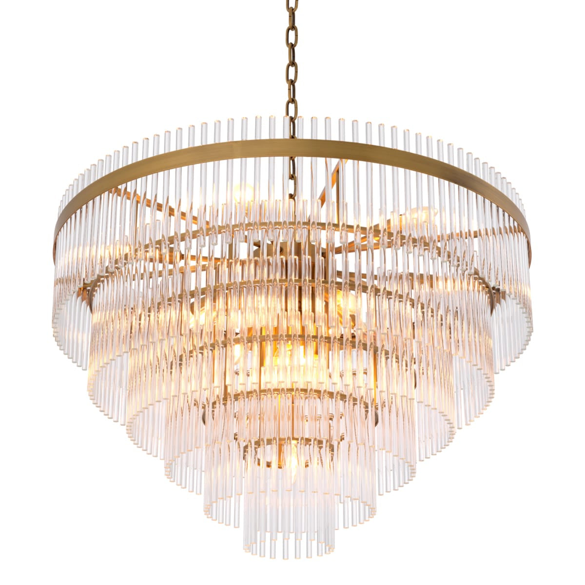 Eichholtz Lighting Chandelier East Single - Antique Brass House of Isabella UK