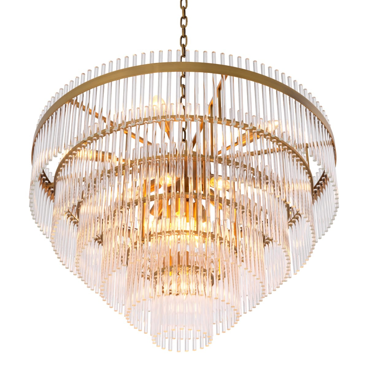 Eichholtz Lighting Chandelier East Single - Antique Brass House of Isabella UK