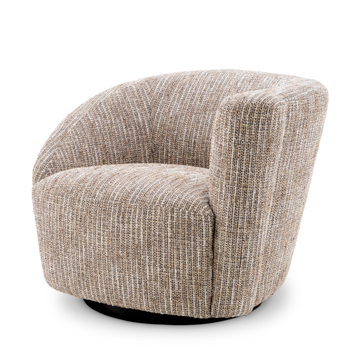 Right Mademoiselle Beige Black Swivel Base