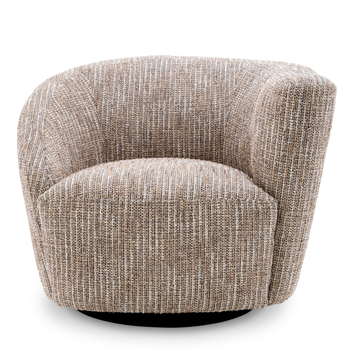 Right Mademoiselle Beige Black Swivel Base