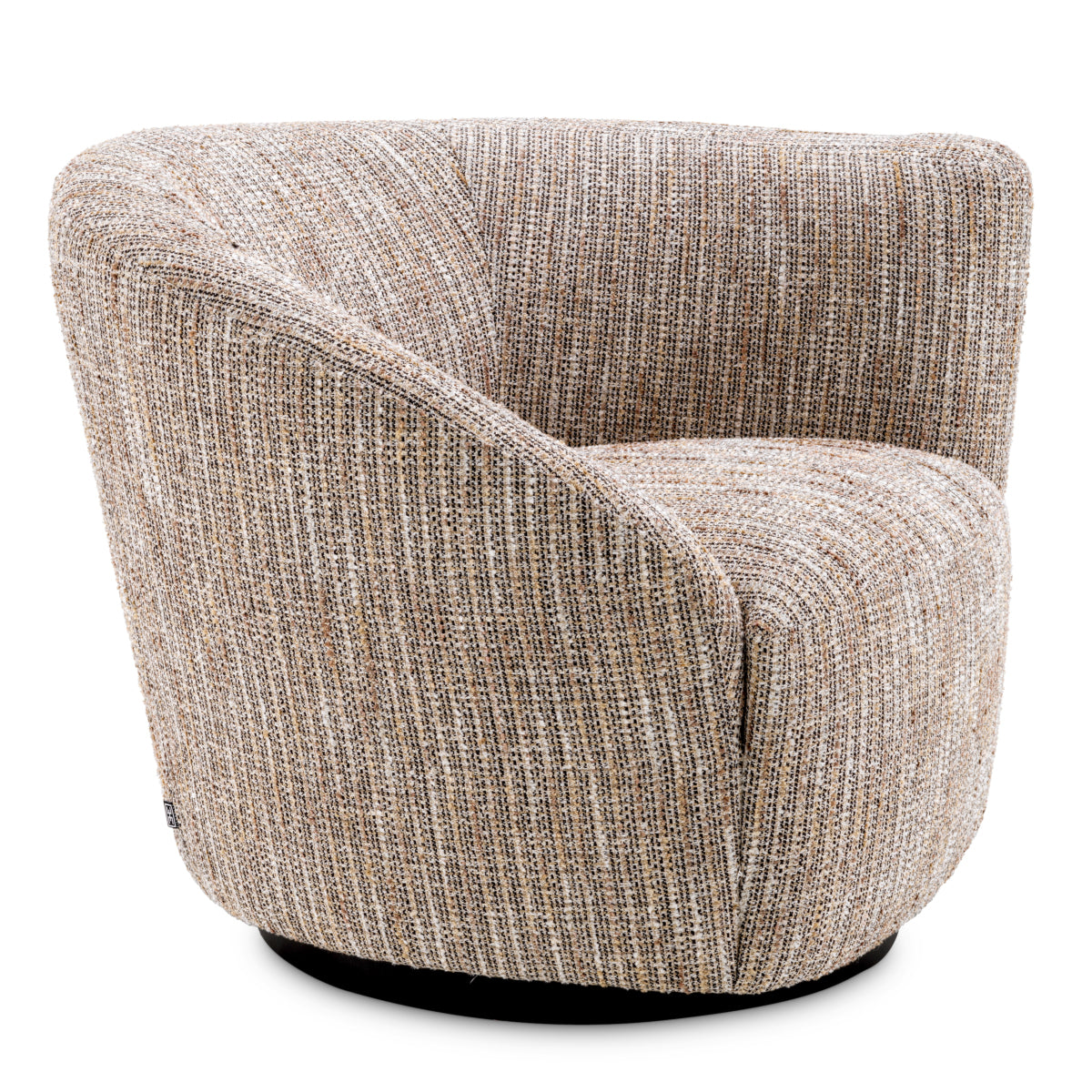 Right Mademoiselle Beige Black Swivel Base