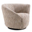 Right Mademoiselle Beige Black Swivel Base