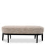 Eichholtz Living Bench Jarrett Mademoiselle beige | black finish House of Isabella UK