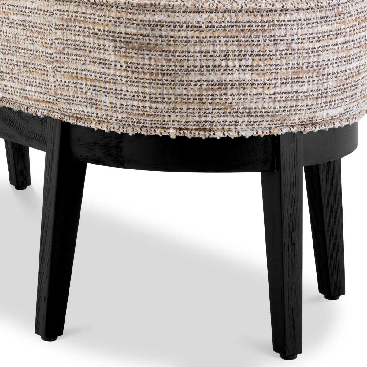 Eichholtz Living Bench Jarrett Mademoiselle beige | black finish House of Isabella UK