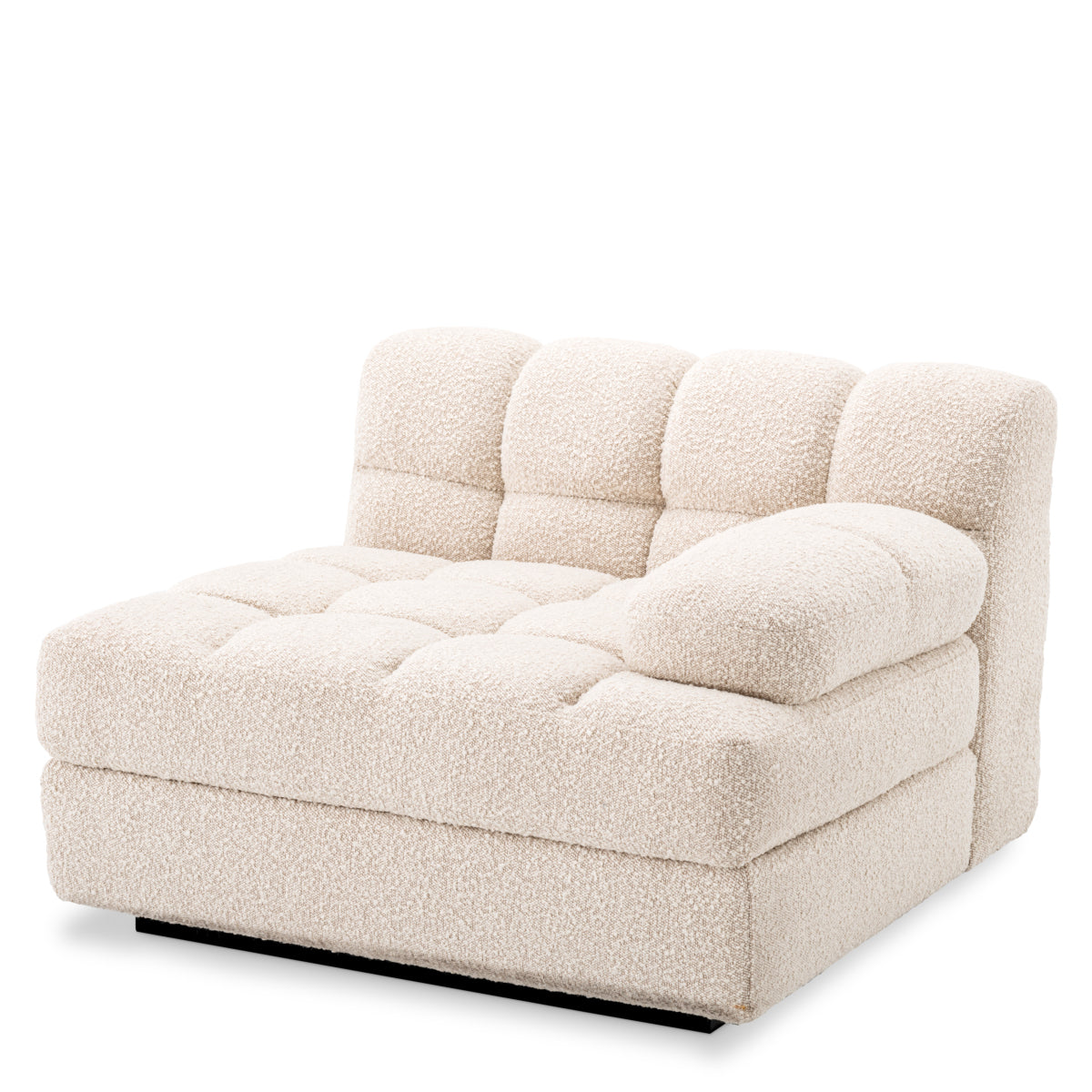 Right Boucle Cream Black Base