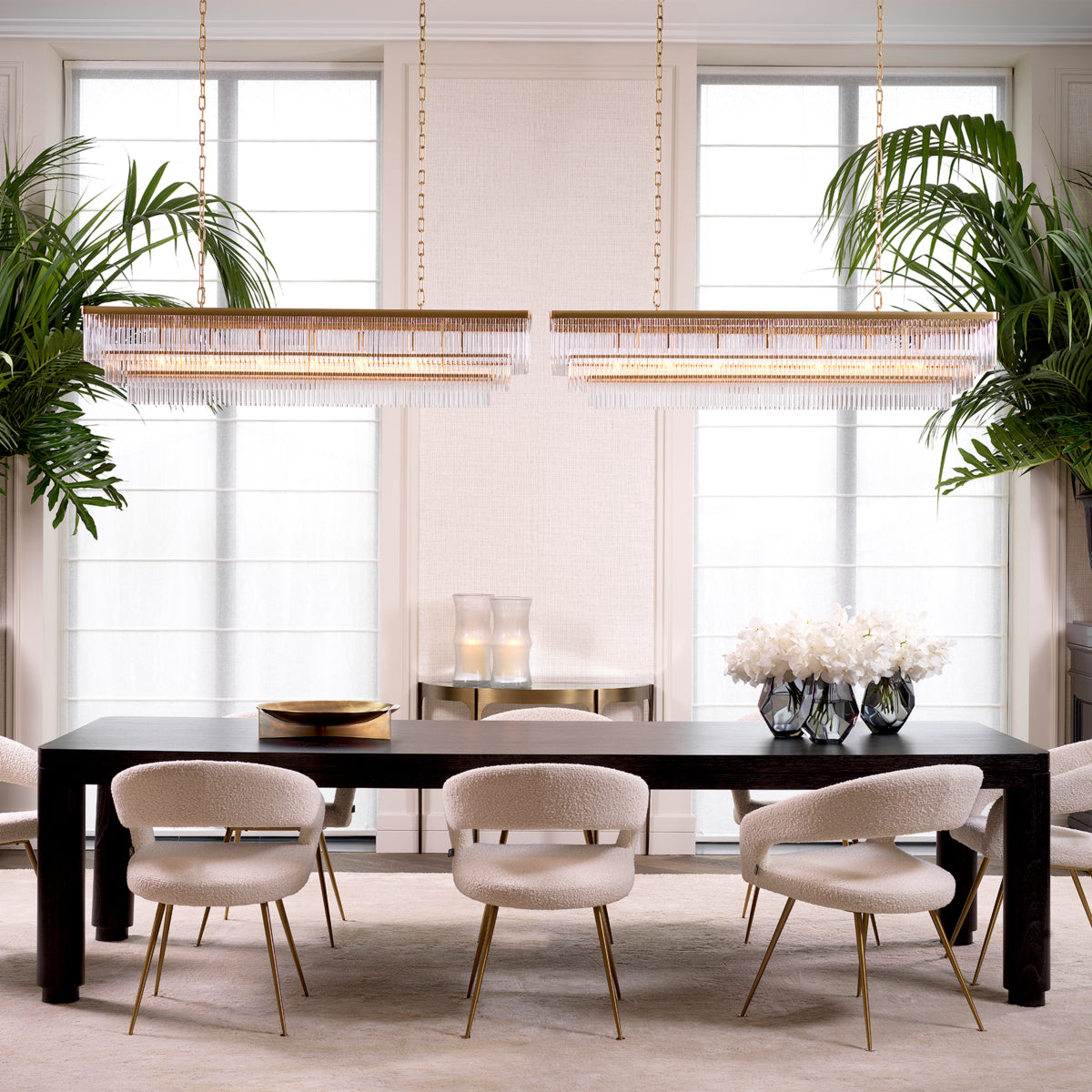 Eichholtz Lighting Chandelier East rectangular House of Isabella UK