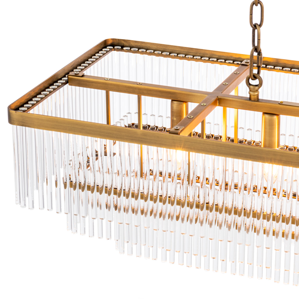 Eichholtz Lighting Chandelier East rectangular House of Isabella UK