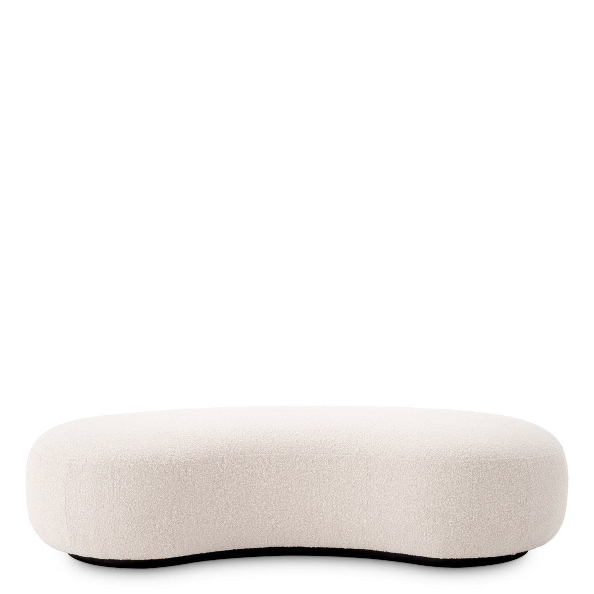 Eichholtz Living Bench Björn Bouclé cream | black base House of Isabella UK