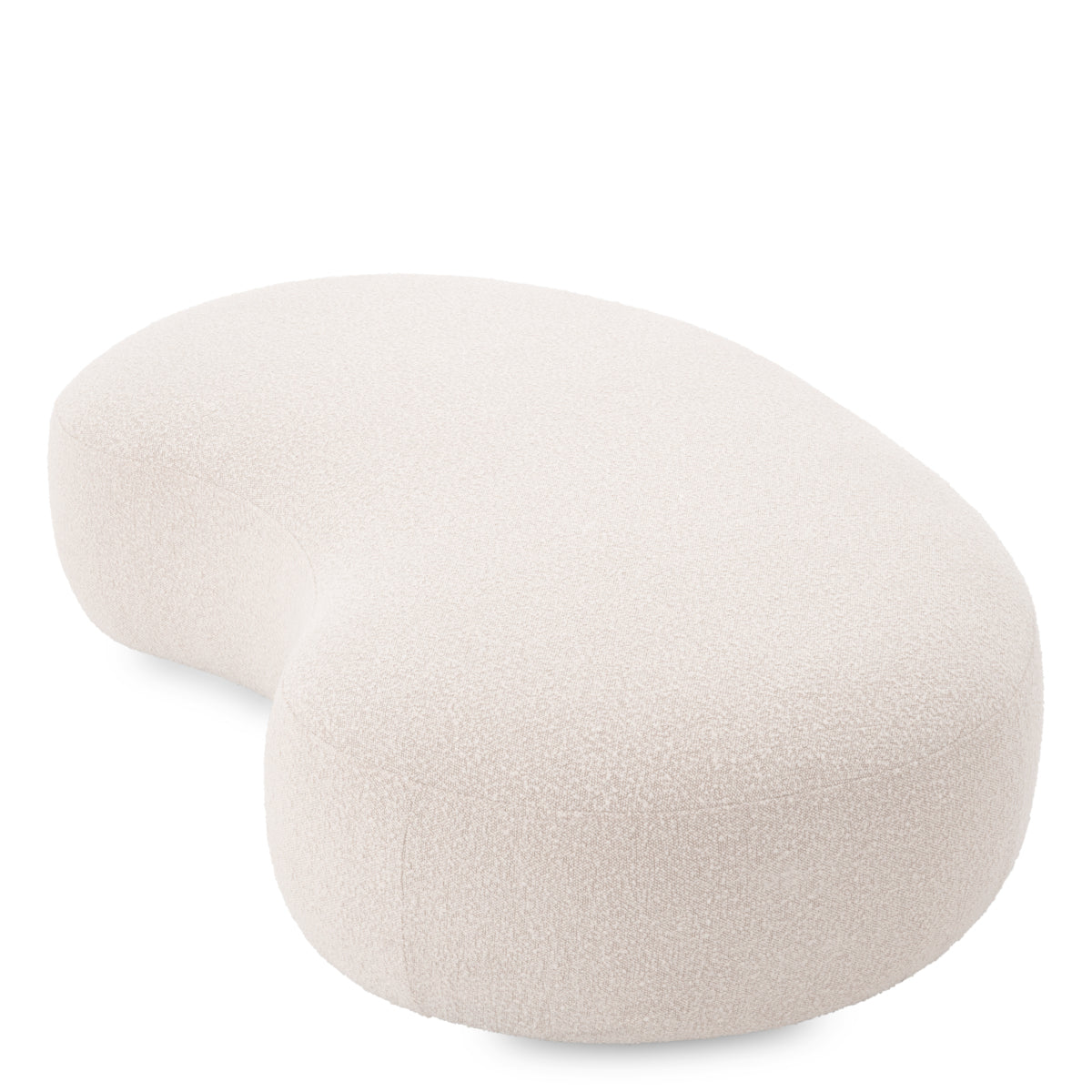 Eichholtz Living Bench Björn Bouclé cream | black base House of Isabella UK