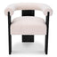 Eichholtz Dining Dining Chair Percy Bouclé cream | black finish House of Isabella UK