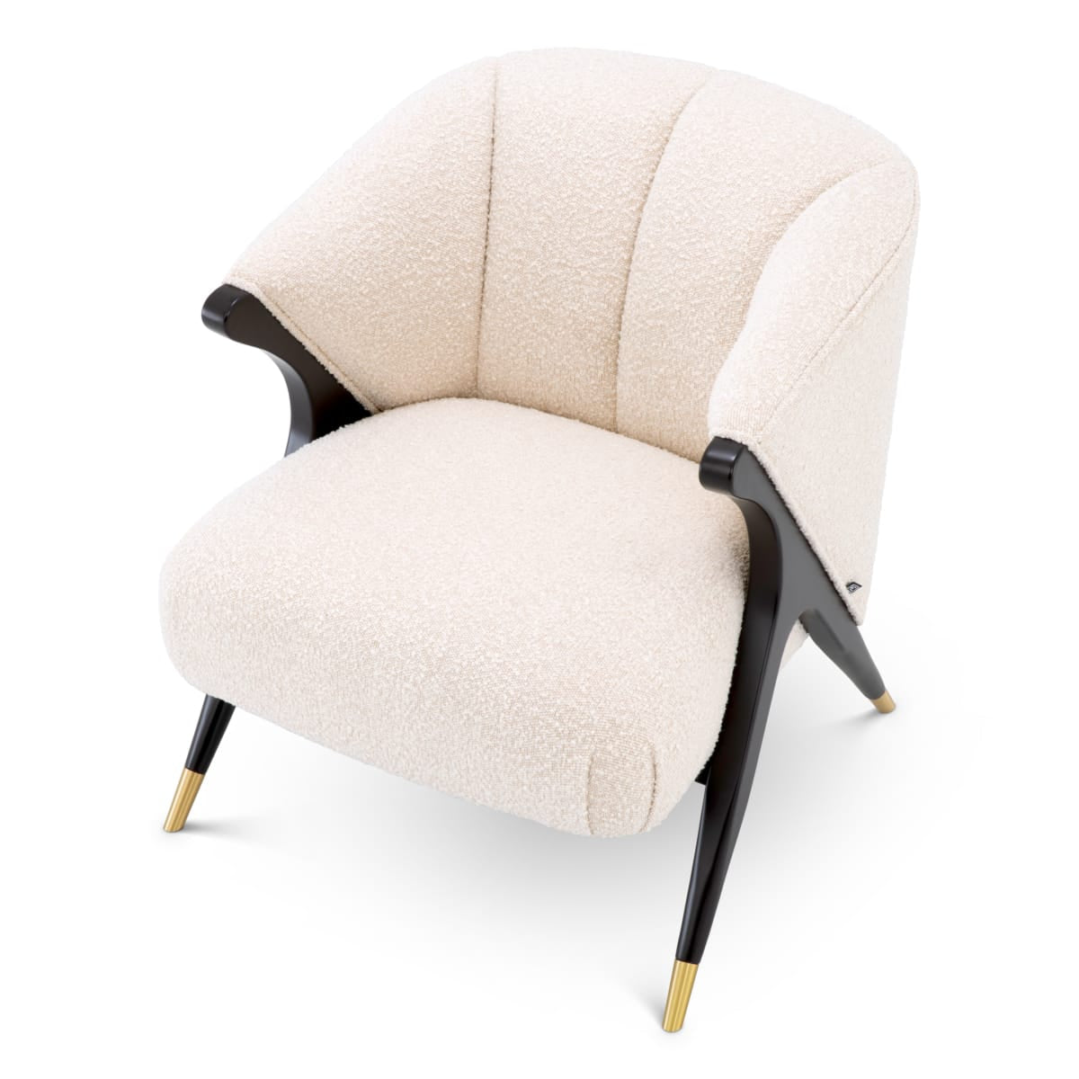 Eichholtz Living Chair Pavone - Boucle Cream House of Isabella UK