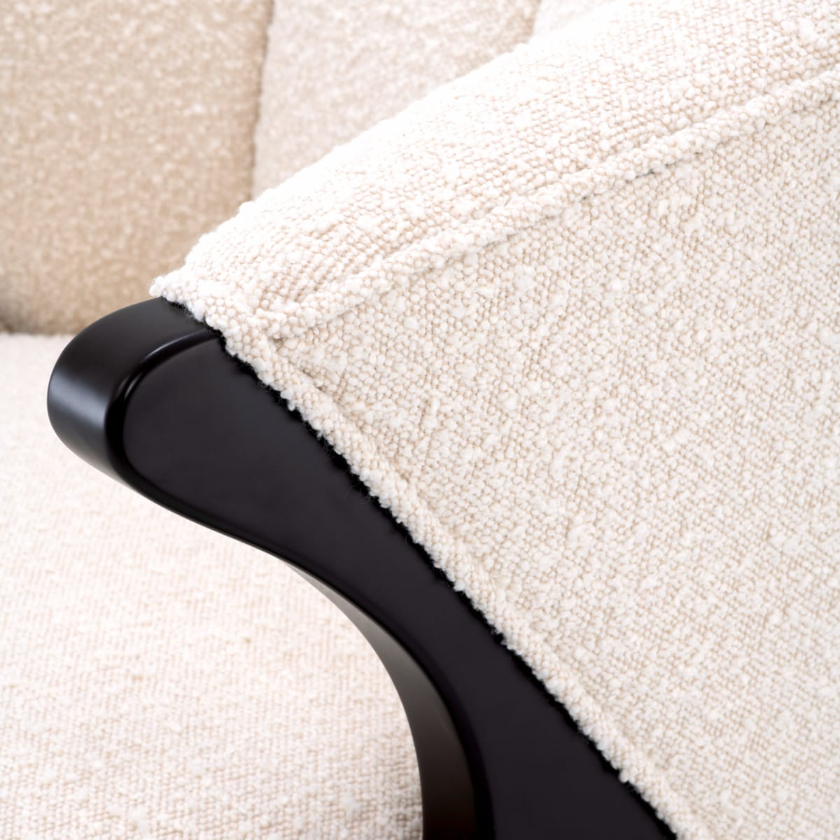 Eichholtz Living Chair Pavone - Boucle Cream House of Isabella UK