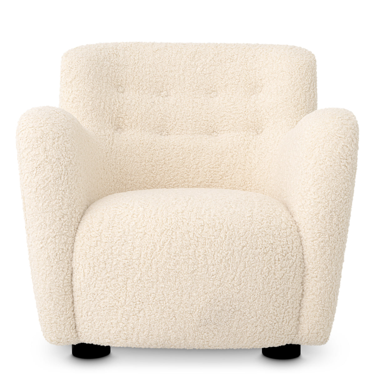 Eichholtz Living Chair Bixby Faux shearling | black feet House of Isabella UK