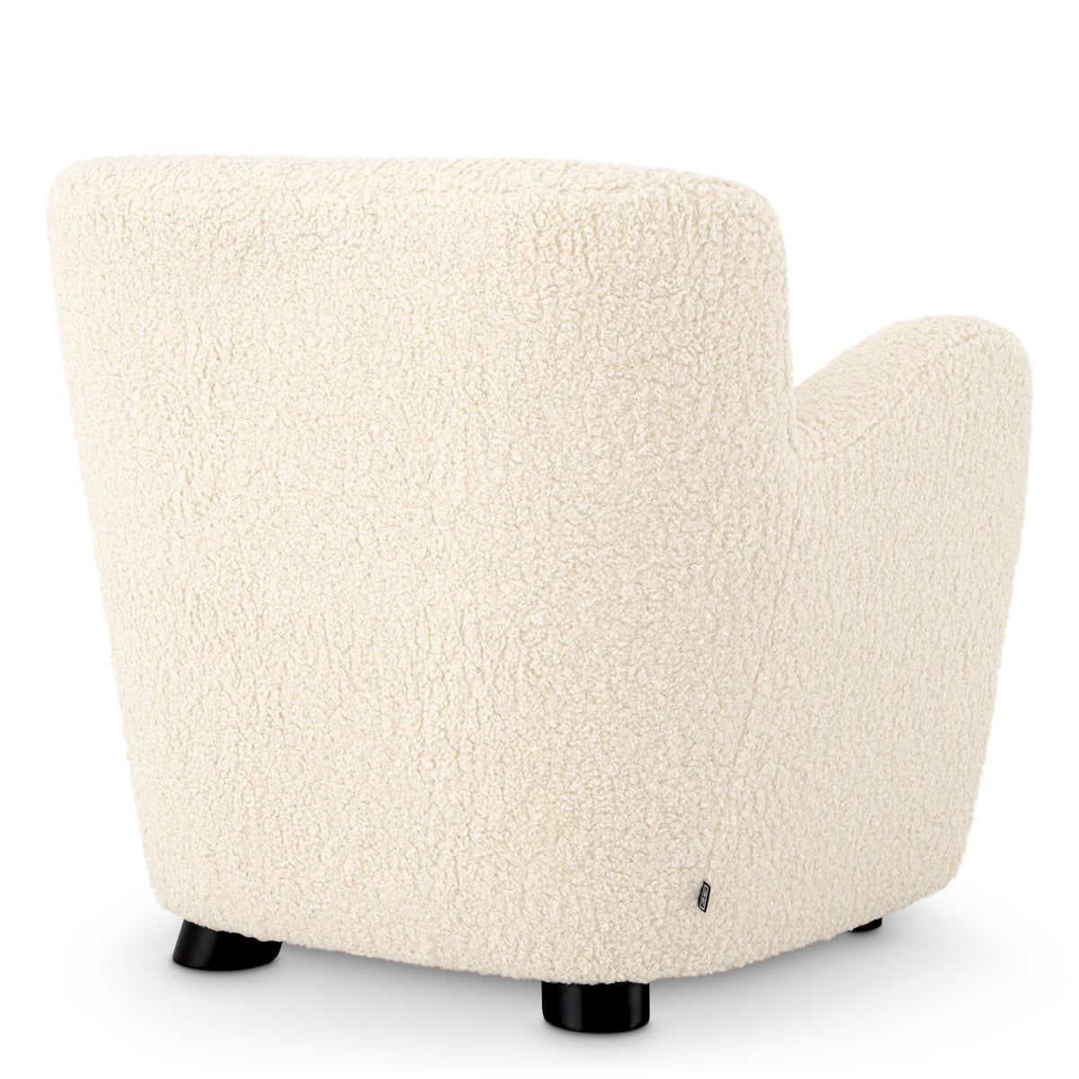 Eichholtz Living Chair Bixby Faux shearling | black feet House of Isabella UK