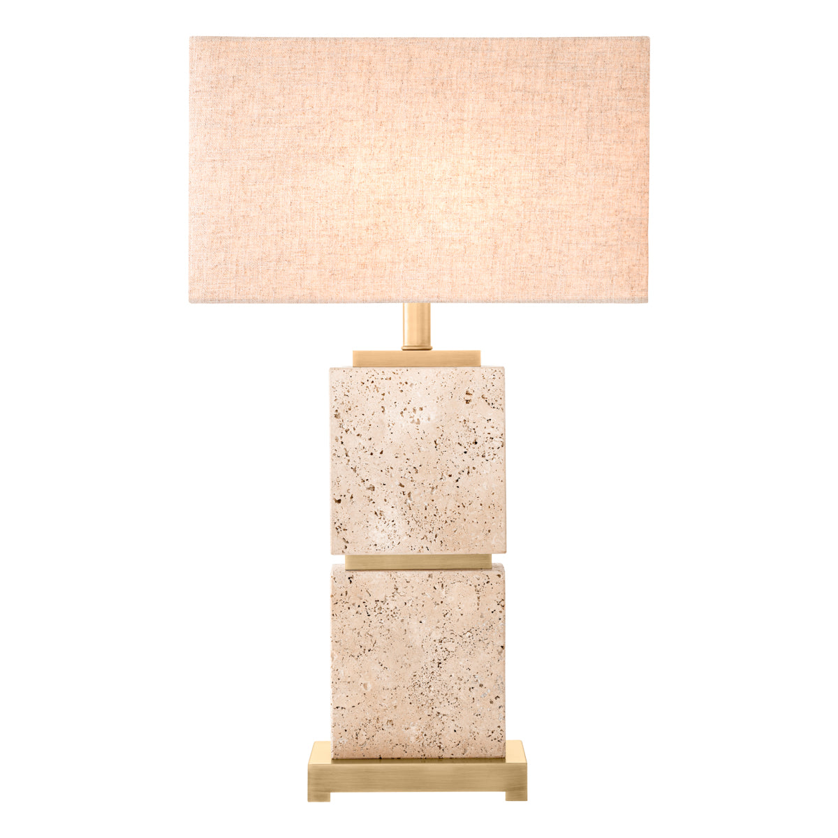 Eichholtz Lighting Table Lamp Newton L Travertine House of Isabella UK