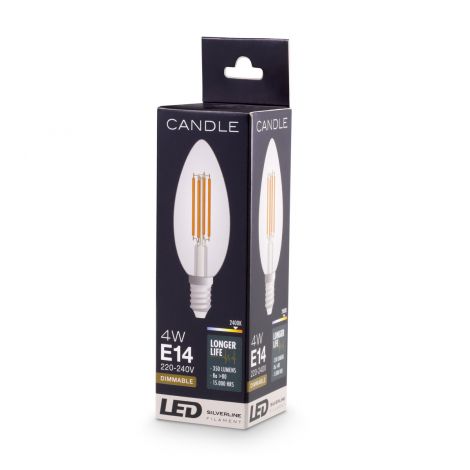LED Bulb Candle 4W E14 set of 4