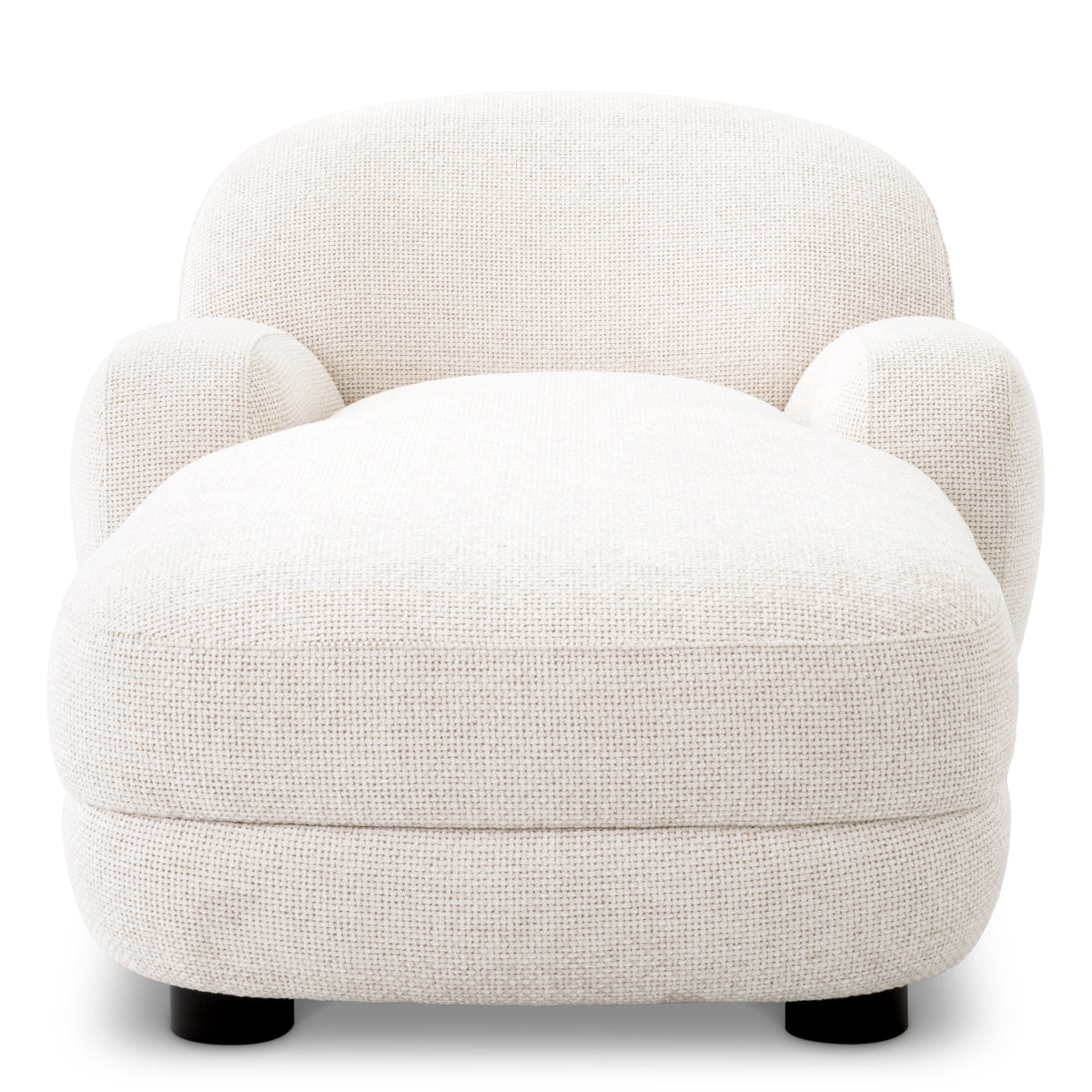 Eichholtz Living Chaise Longue Udine Lyssa off-white | black feet House of Isabella UK