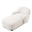 Eichholtz Living Chaise Longue Udine Lyssa off-white | black feet House of Isabella UK